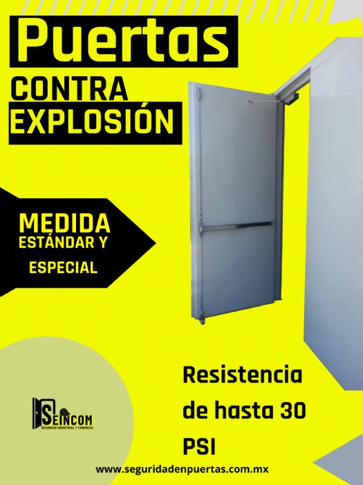 Puerta contra explosión